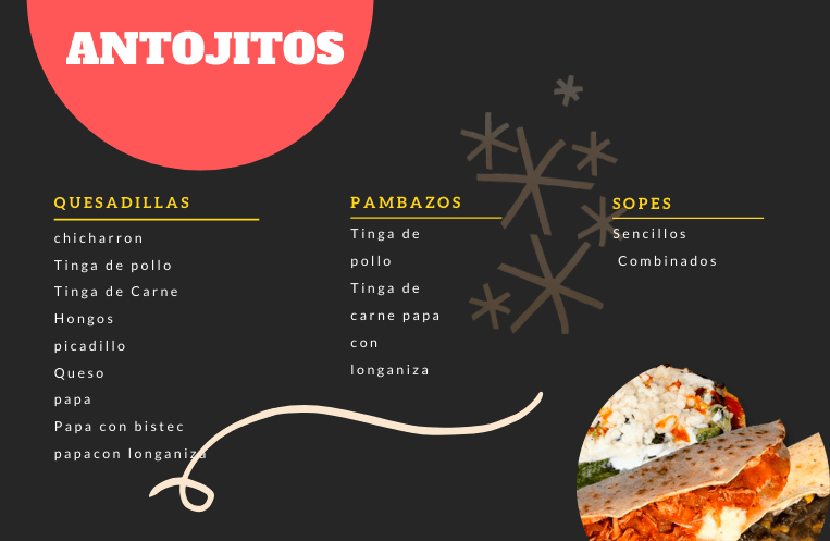 quesadillas,pambasos,gorditas